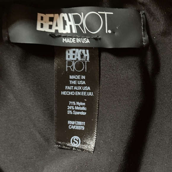 NWT Beach Riot One Piece Metallic Print Swimsuit Sz S - Picture 4 of 5